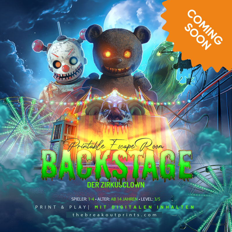 Backstage - Escape Raum für Zuhause Coming soon 2025